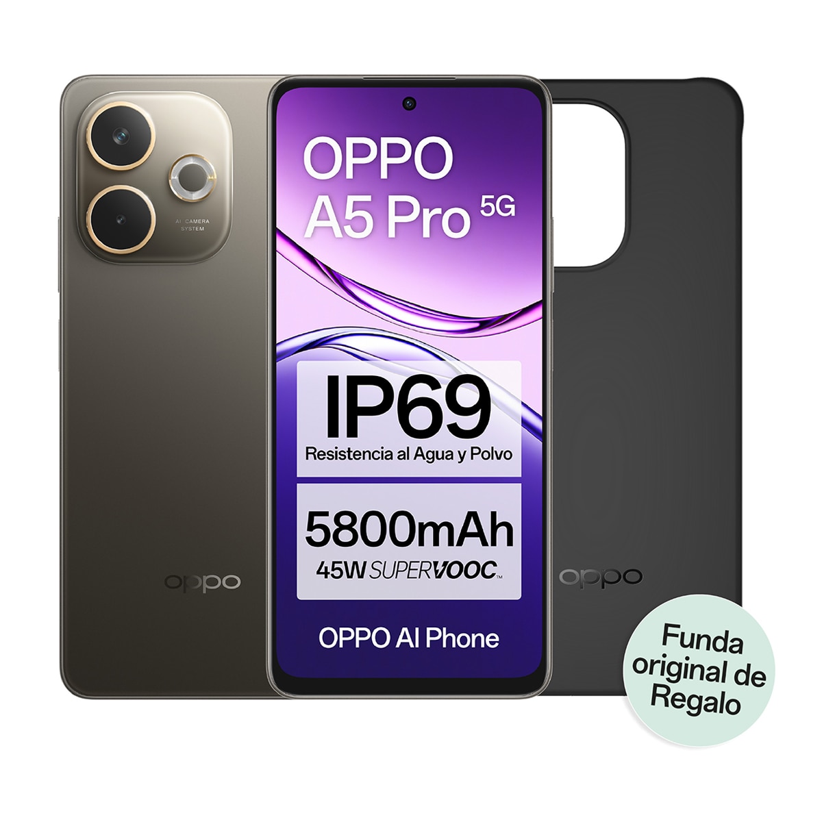 Oppo A5 Pro 5G 8GB + 256GB Móvil libre Negro-2