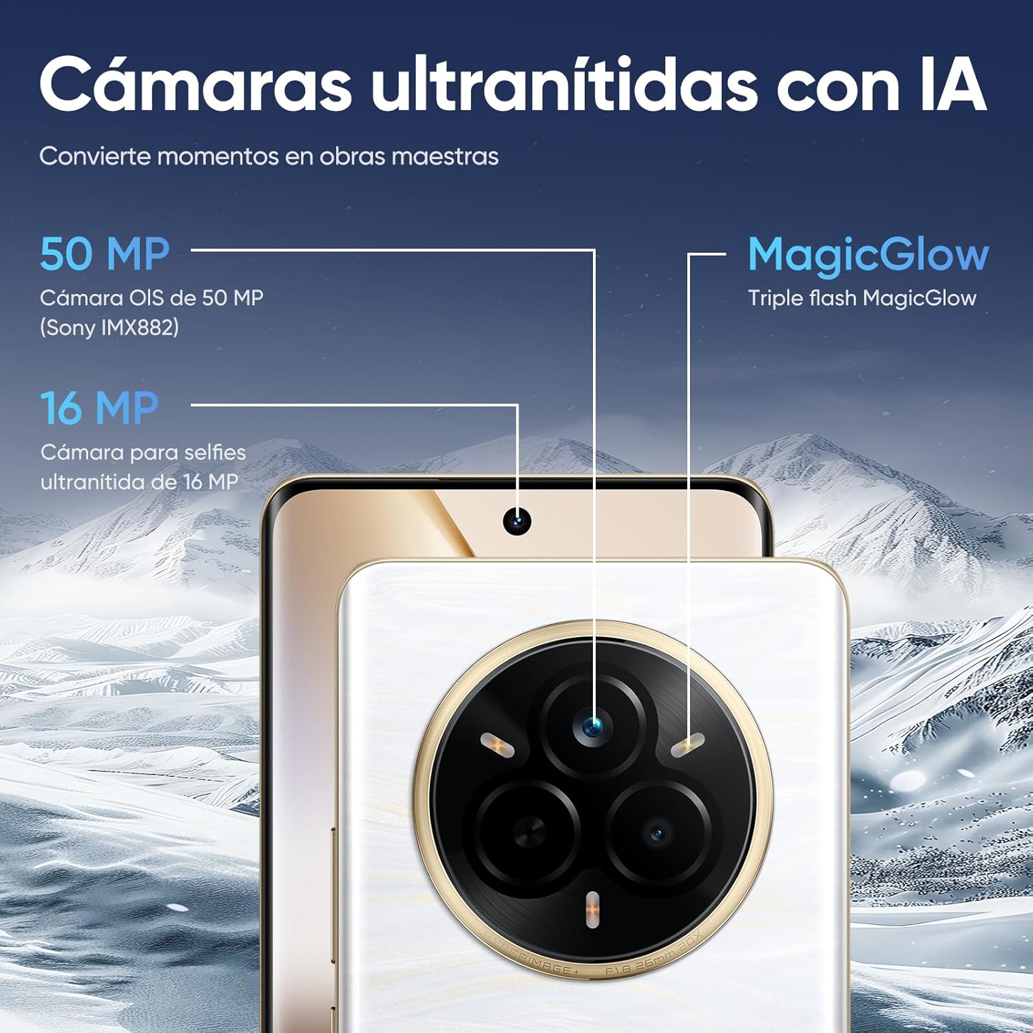 Realme 14 Pro 5G 12GB + 512GB + buds T110 Gris-4
