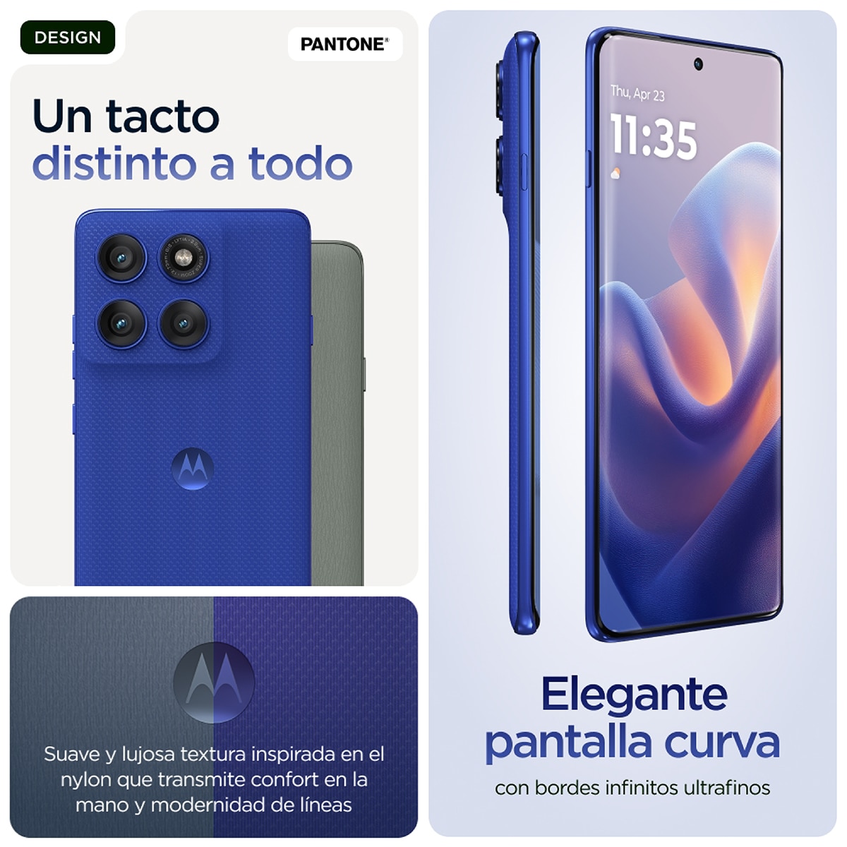 Móvil Motorola edge 60 6,67" MediaTek Dimensity 8350 Extreme - PANTONE Dazzling Blue 512 GB + 12 GB RAM PANTONE Dazzling Blue-4