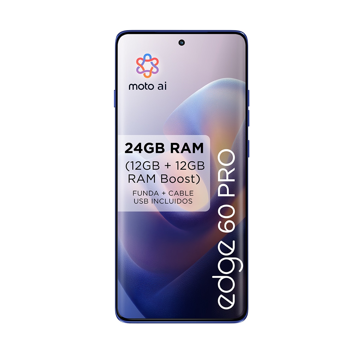 Móvil Motorola edge 60 6,67" MediaTek Dimensity 8350 Extreme - PANTONE Dazzling Blue 512 GB + 12 GB RAM PANTONE Dazzling Blue-9