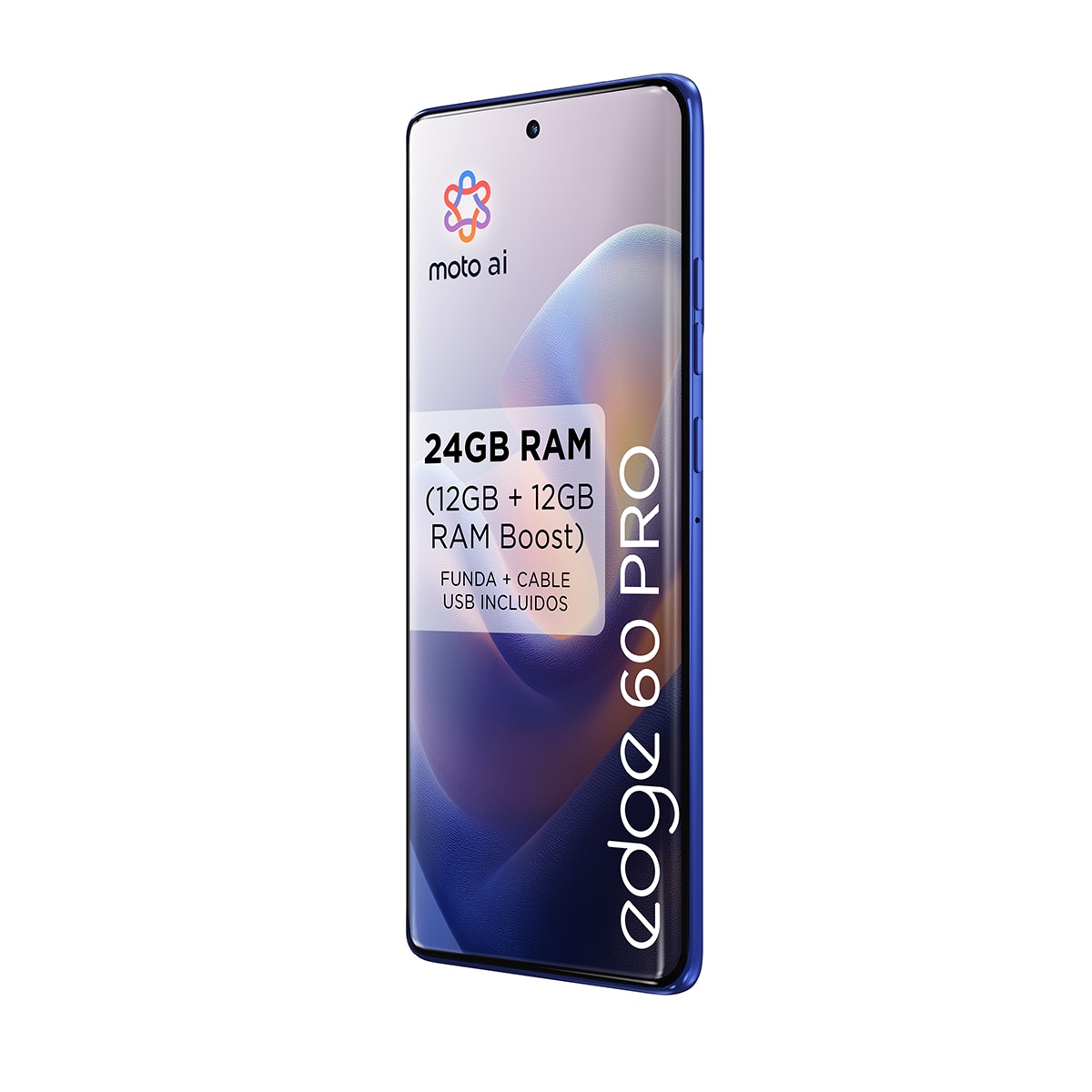 Móvil Motorola edge 60 6,67" MediaTek Dimensity 8350 Extreme - PANTONE Dazzling Blue 512 GB + 12 GB RAM PANTONE Dazzling Blue-12