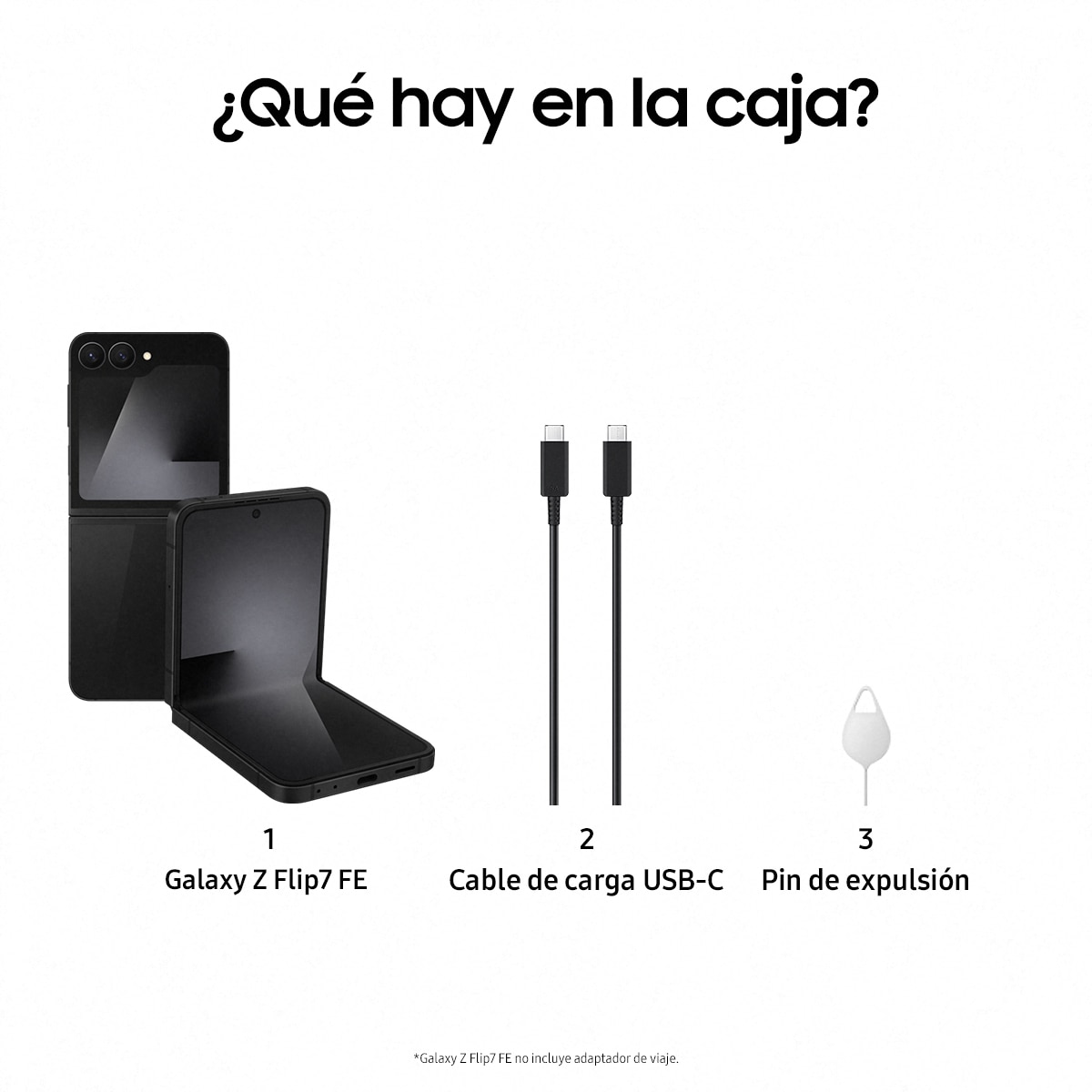 Samsung Galaxy Z Flip7 FE 8GB + 128GB móvil libre Negro-5