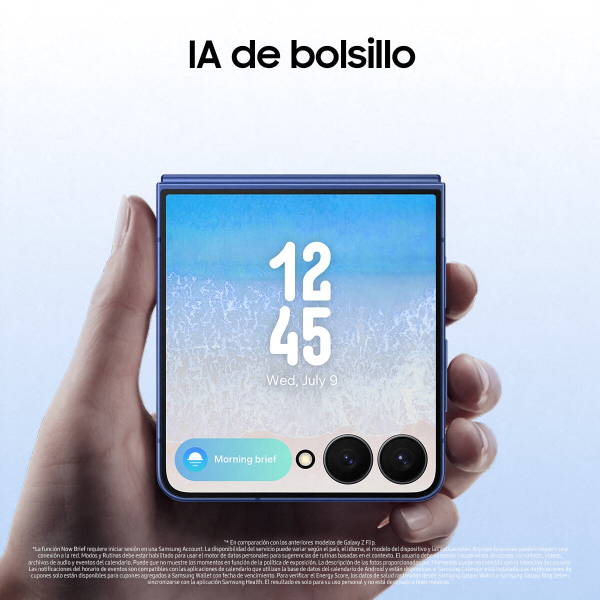 Samsung Galaxy Z Flip7 12GB + 256GB móvil libre Azul Intenso-3