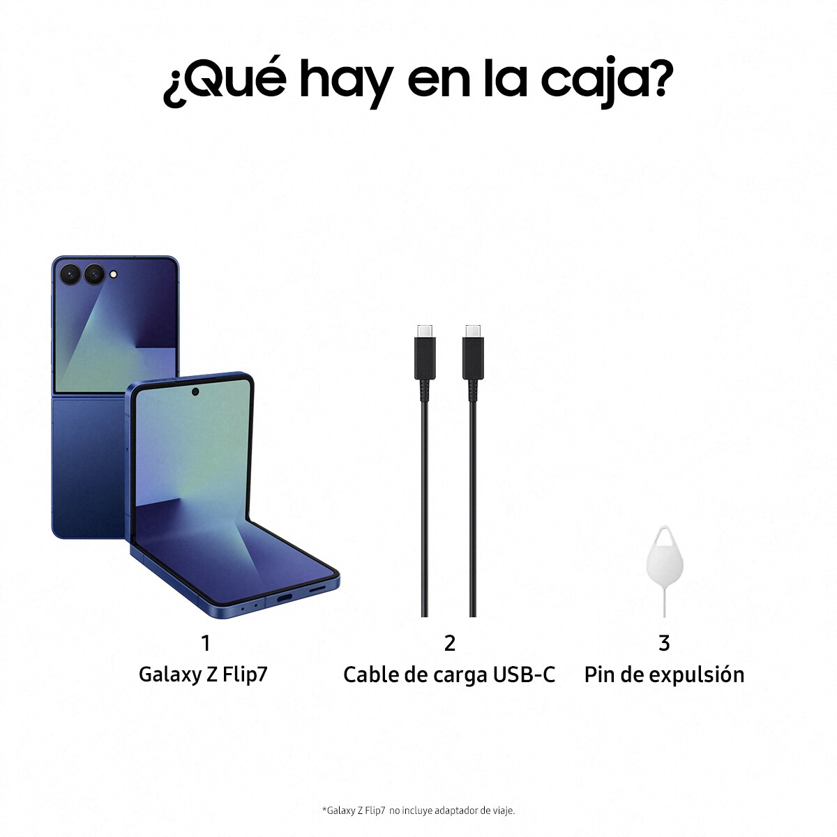 Samsung Galaxy Z Flip7 12GB + 256GB móvil libre Azul Intenso-6