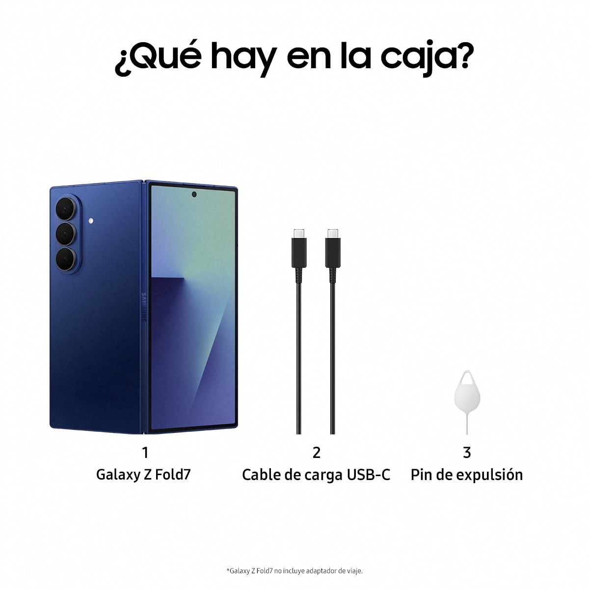 Samsung Galaxy Z Fold7 12GB + 512GB móvil libre Azul Intenso-9