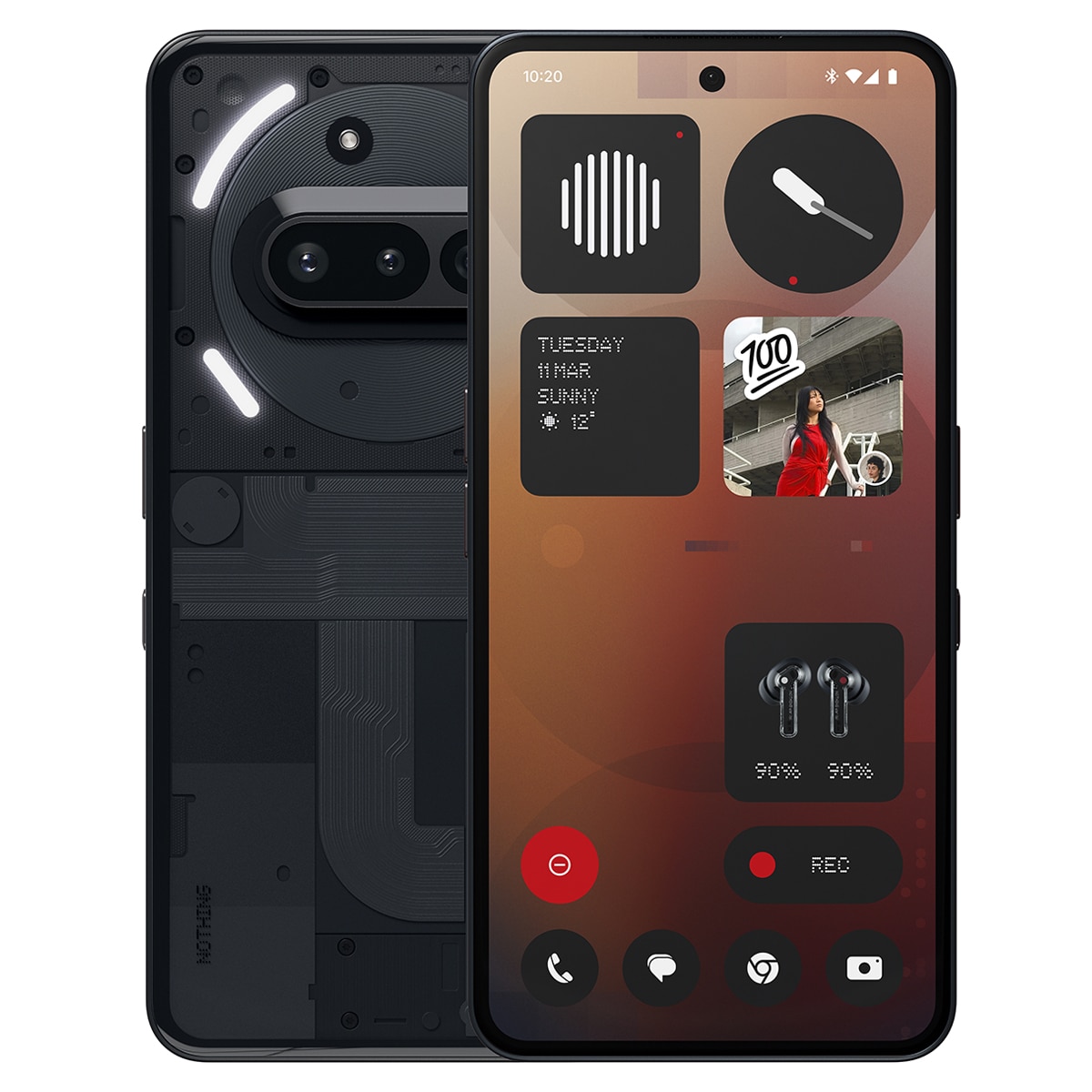Nothing Phone (3a) 8GB + 128GB móvil libre Negro-1