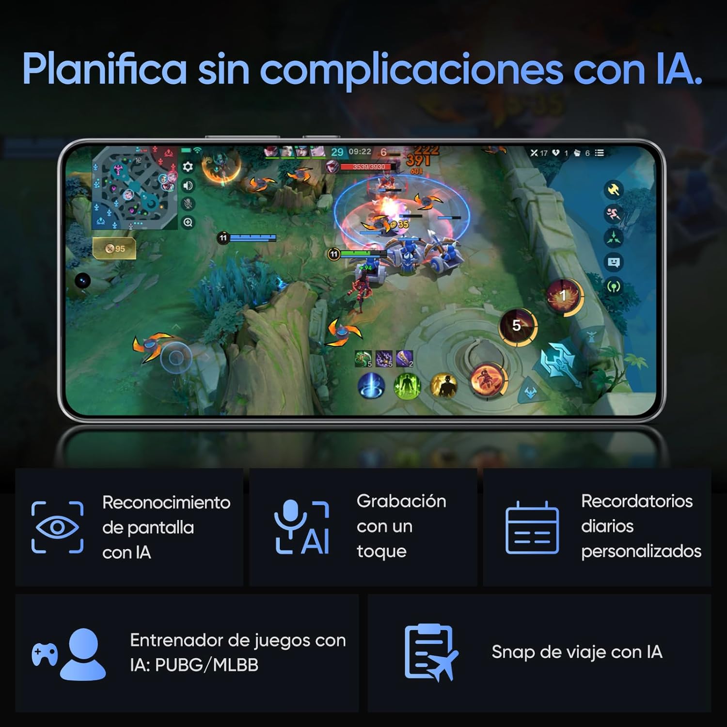 Realme GT 7T 12GB + 256GB móvil libre Negro-7