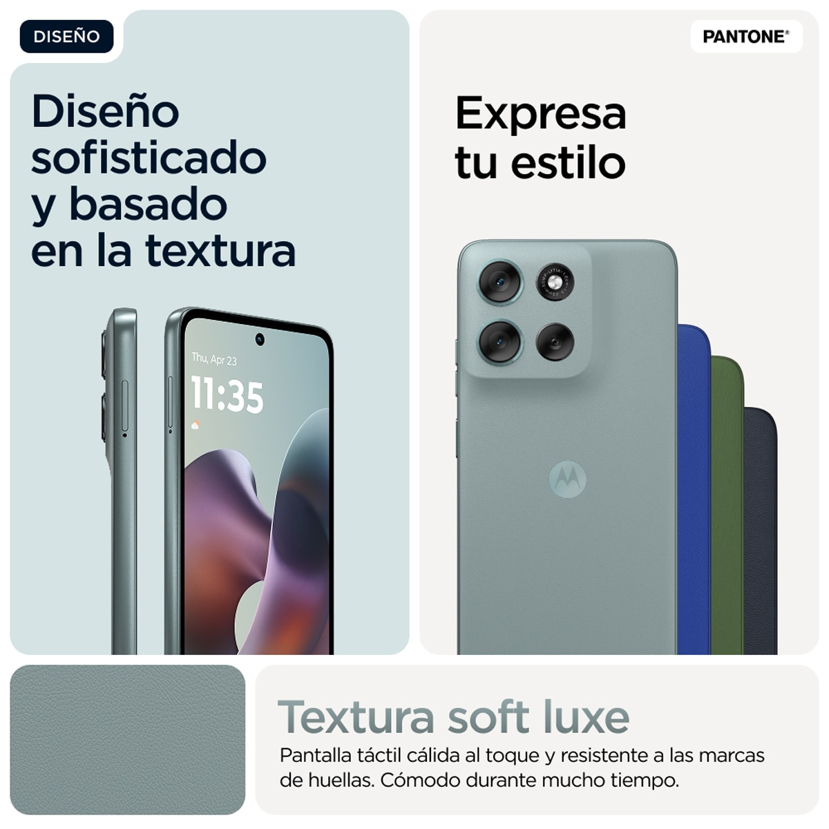 Motorola moto g56 5G 8GB + 512GB móvil libre + Buds Gray Mist-6