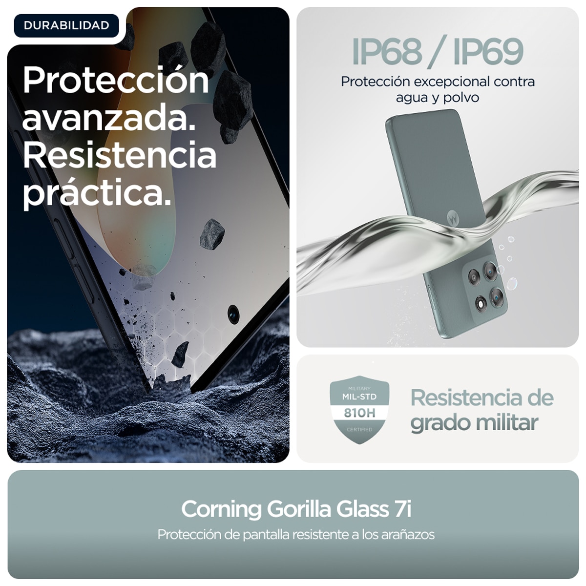 Motorola moto g56 5G 8GB + 512GB móvil libre + Buds Gray Mist-7