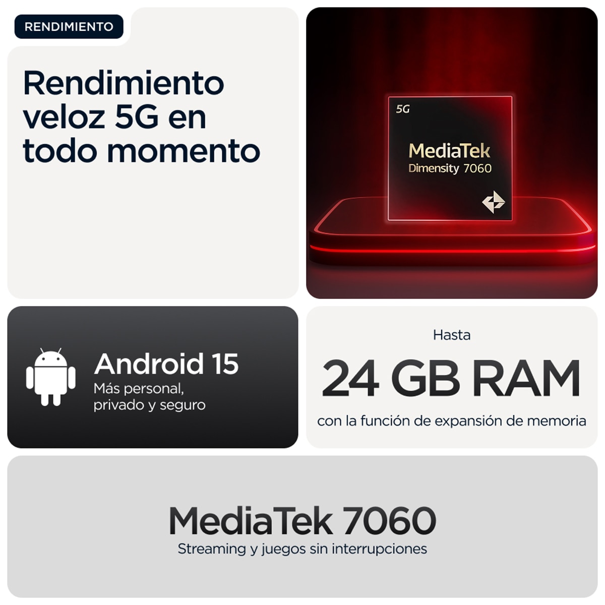 Motorola moto g56 5G 8GB + 512GB móvil libre + Buds Black Oyster-9