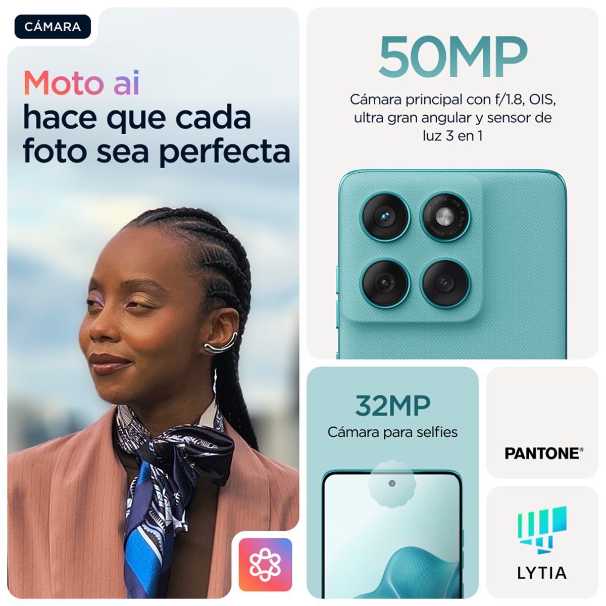 Motorola Edge 60 Fusion 8GB + 256GB móvil libre Amazonita-9