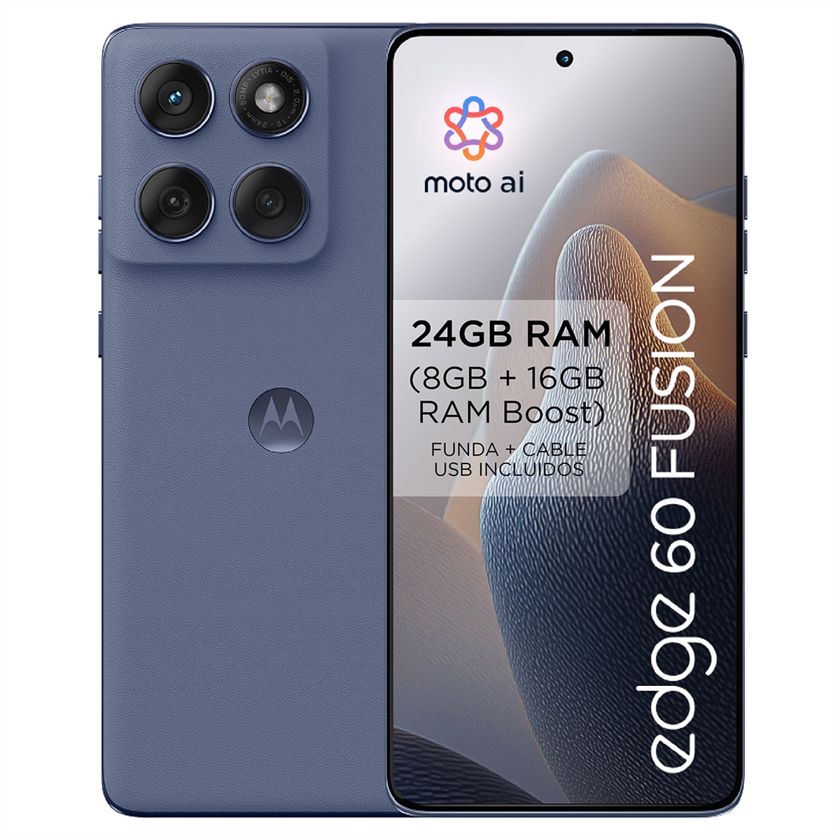Motorola Edge 60 Fusion 8GB + 256GB móvil libre Slipstream Gray-1