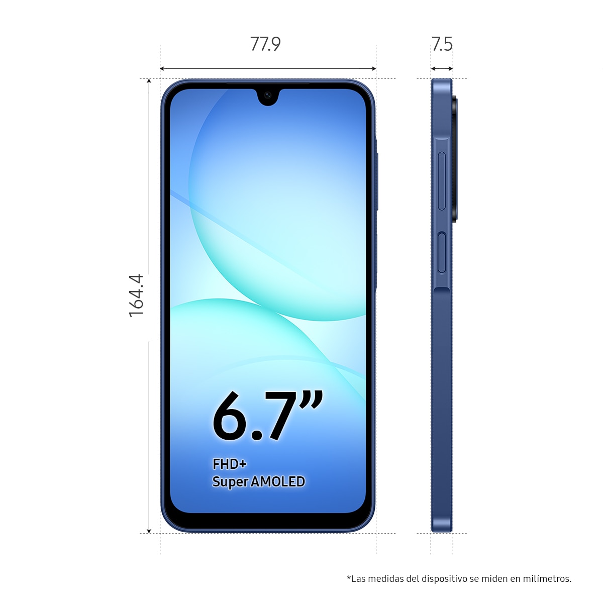 Móvil Samsung Galaxy A17 5G 6,7" Exynos 1330 Azul-3