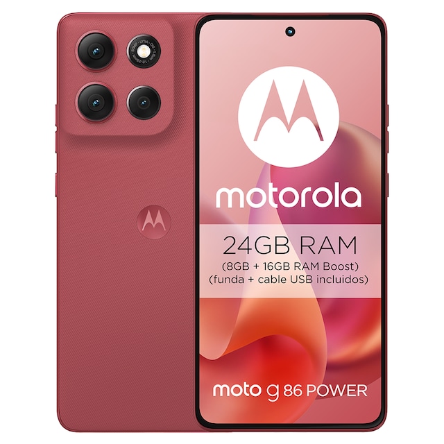 Imagen 0 de Motorola Moto g86 power 5G 8GB + 512GB móvil libre