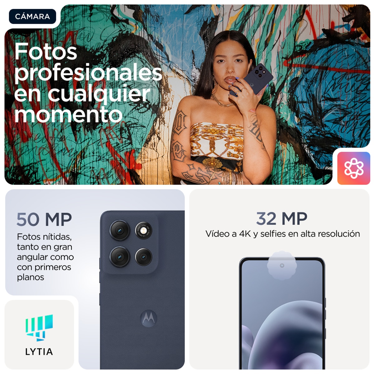 Smatphone Motorola Moto G86 Power 5G, 6,67" 8GB + 512GB Spellbound-6