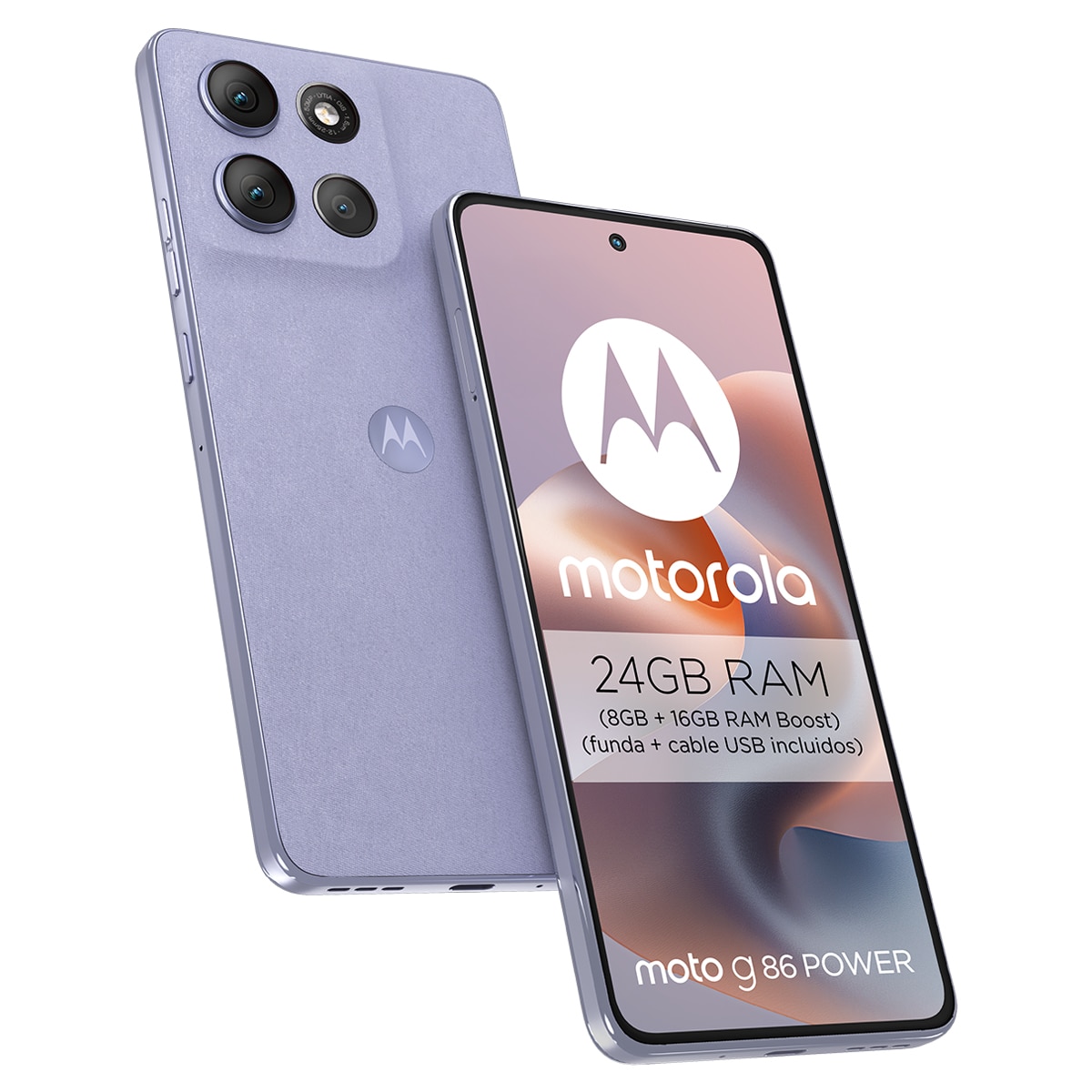 Motorola Moto g86 power 5G 8GB + 512GB móvil libre Morado-4