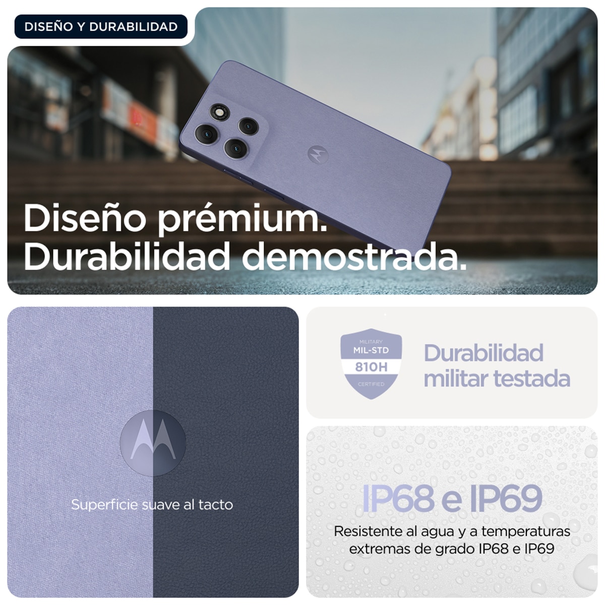 Motorola Moto g86 power 5G 8GB + 512GB móvil libre Morado-7