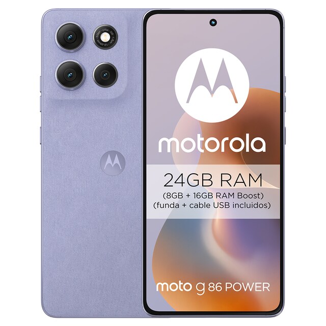 Imagen 0 de Motorola Moto g86 power 5G 8GB + 512GB móvil libre