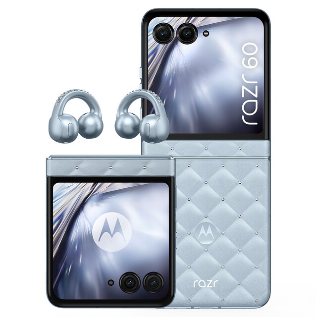 Imagen 0 de Motorola razr 60 8GB + 256GB móvil libre + moto buds loop Swarovski "The Brilliant Collection"