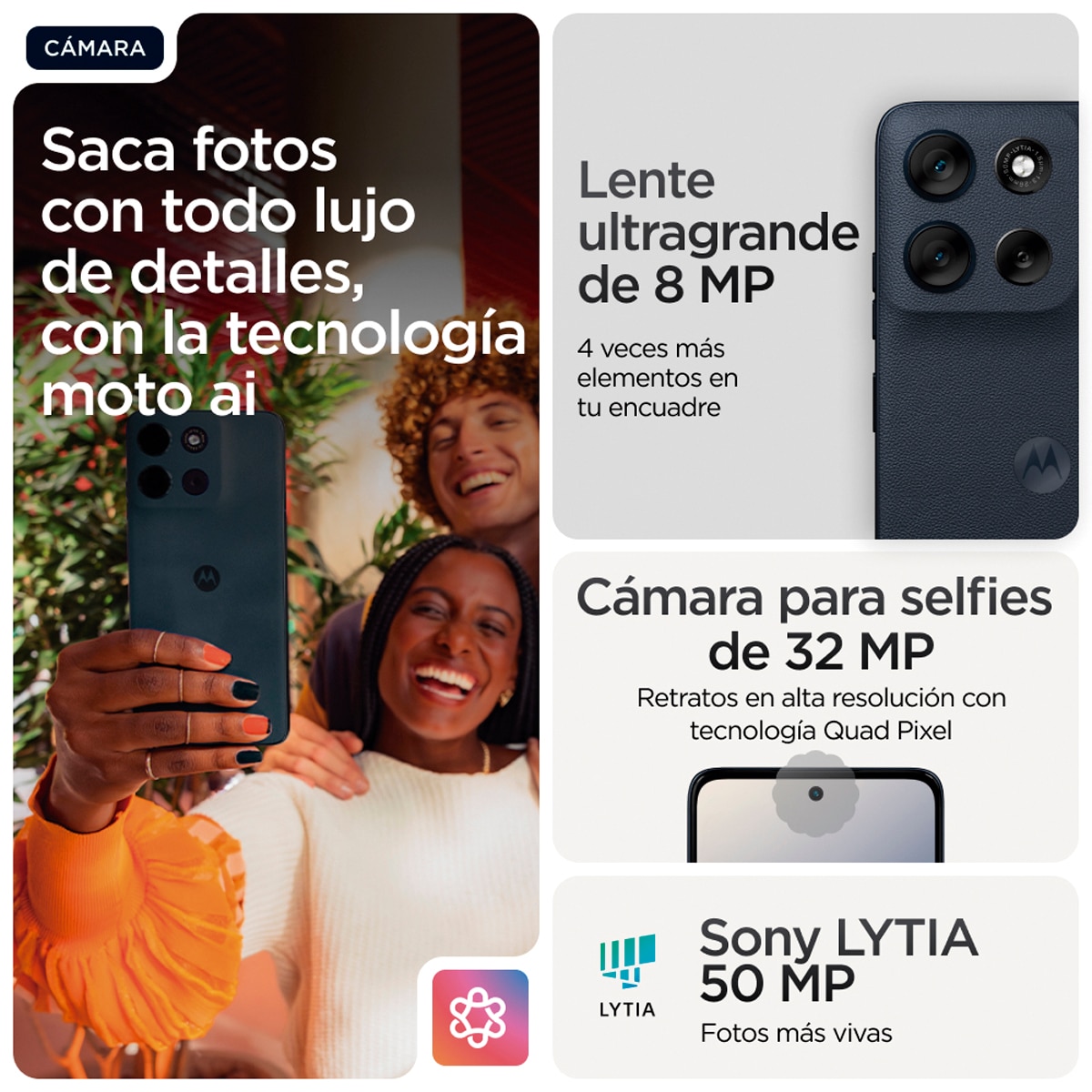 Motorola moto g56 8GB + 512GB móvil libre Pantone Black Oyster-5