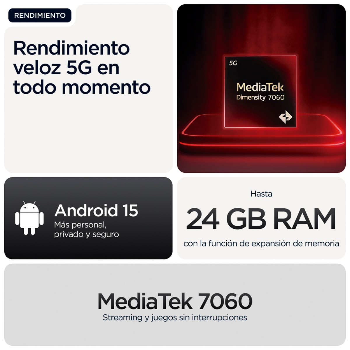 Motorola moto g56 8GB + 512GB móvil libre Pantone Black Oyster-9
