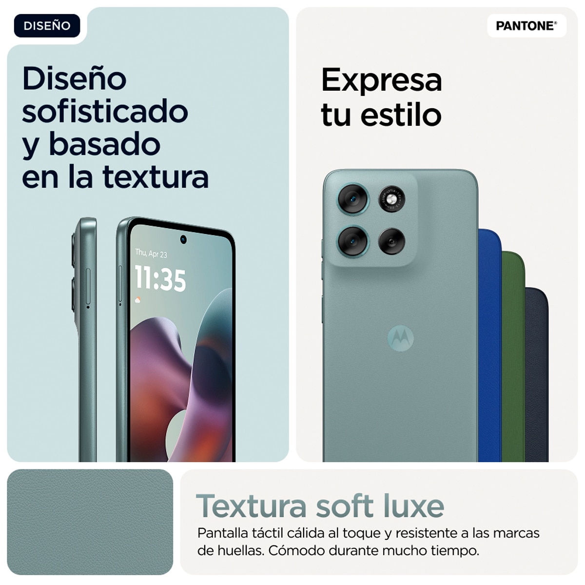 Motorola moto g56 8GB + 512GB móvil libre Pantone Gray Mist-6