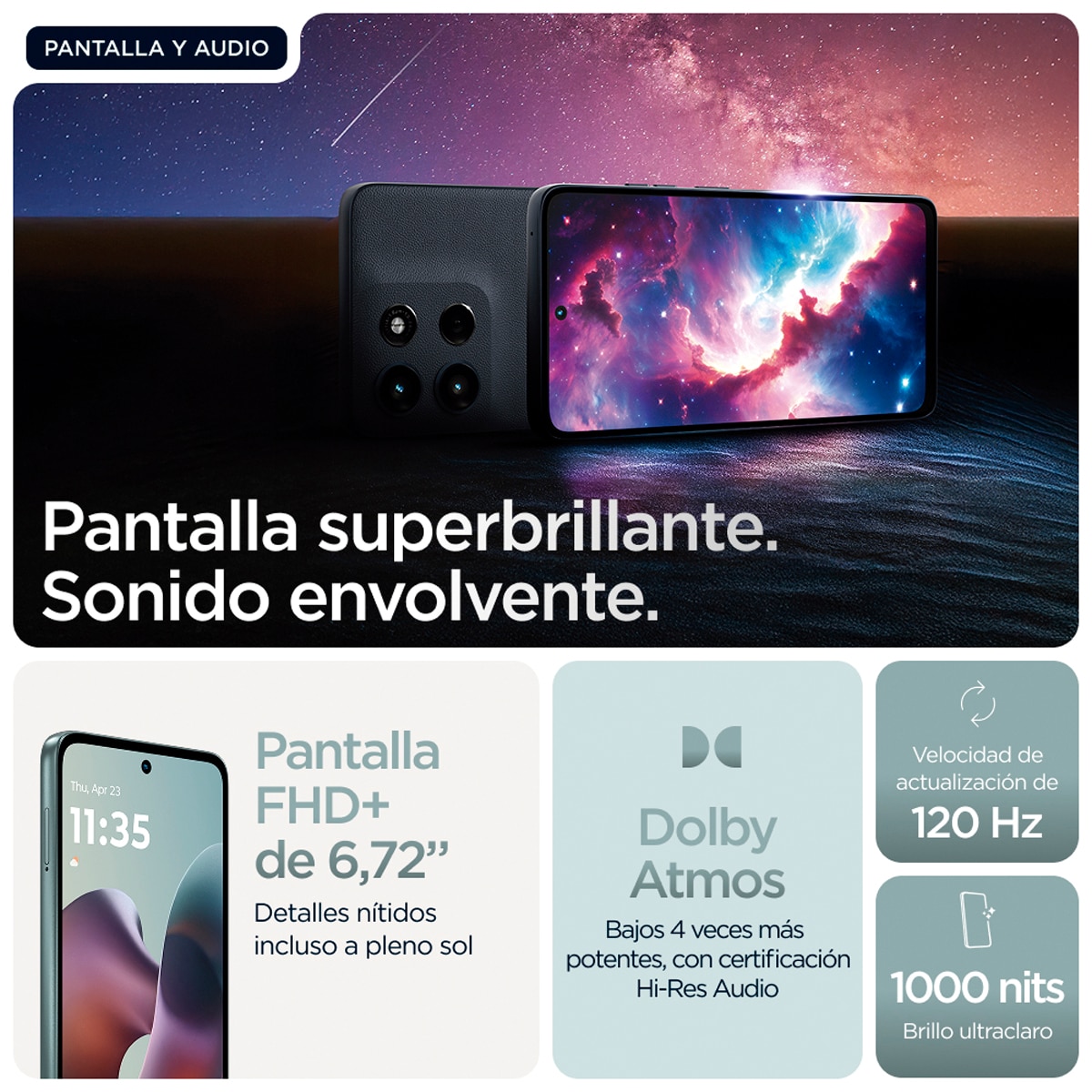 Motorola moto g56 8GB + 512GB móvil libre Pantone Gray Mist-8