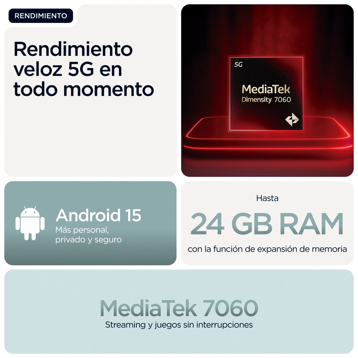 Motorola moto g56 8GB + 512GB móvil libre Pantone Gray Mist-9