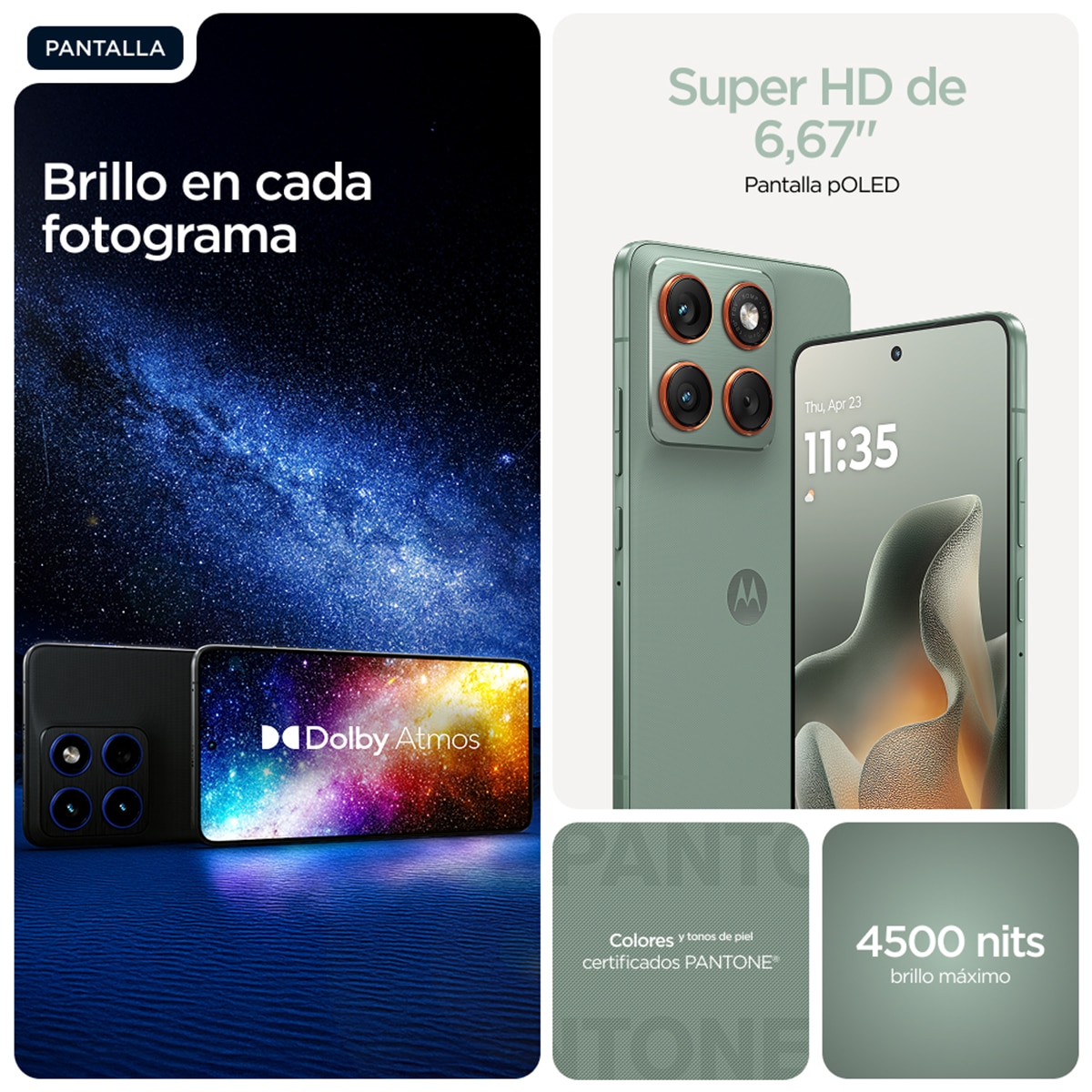 Smartphone Motorola Edge 70 6,7" Snapdragon 7 Gen4 Pantone Lily Pad-10