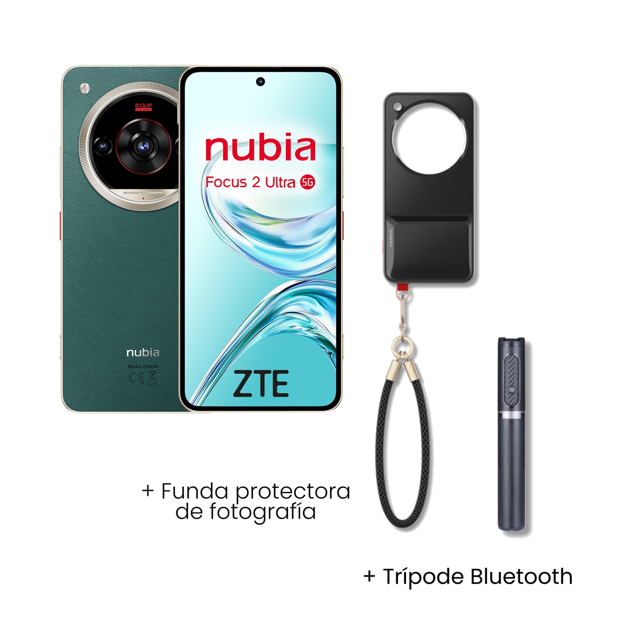 ZTE nubia Focus 2 Ultra 5G 8GB + 512GB móvil libre Gift Box Verde-2