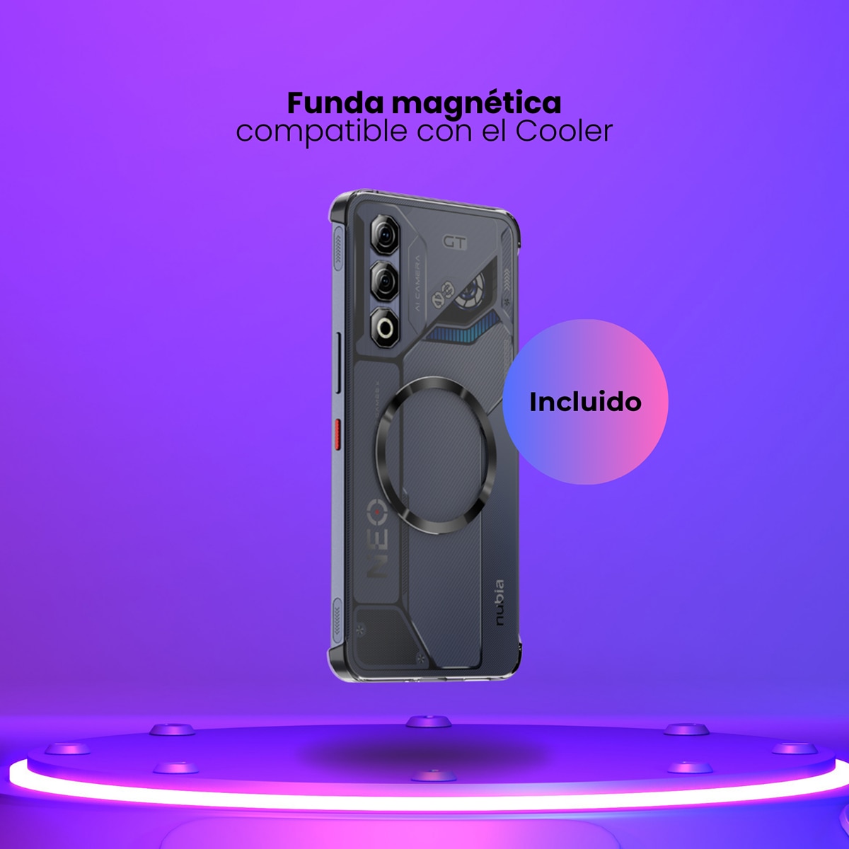 ZTE nubia Neo 3 GT 5G 12GB + 256GB móvil libre Gift Box Gris-4