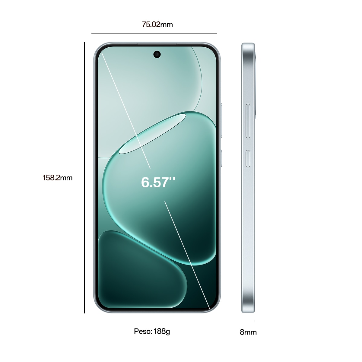 Oppo A6 Pro 5G 8GB + 256GB móvil libre + Funda Stellar Black-3