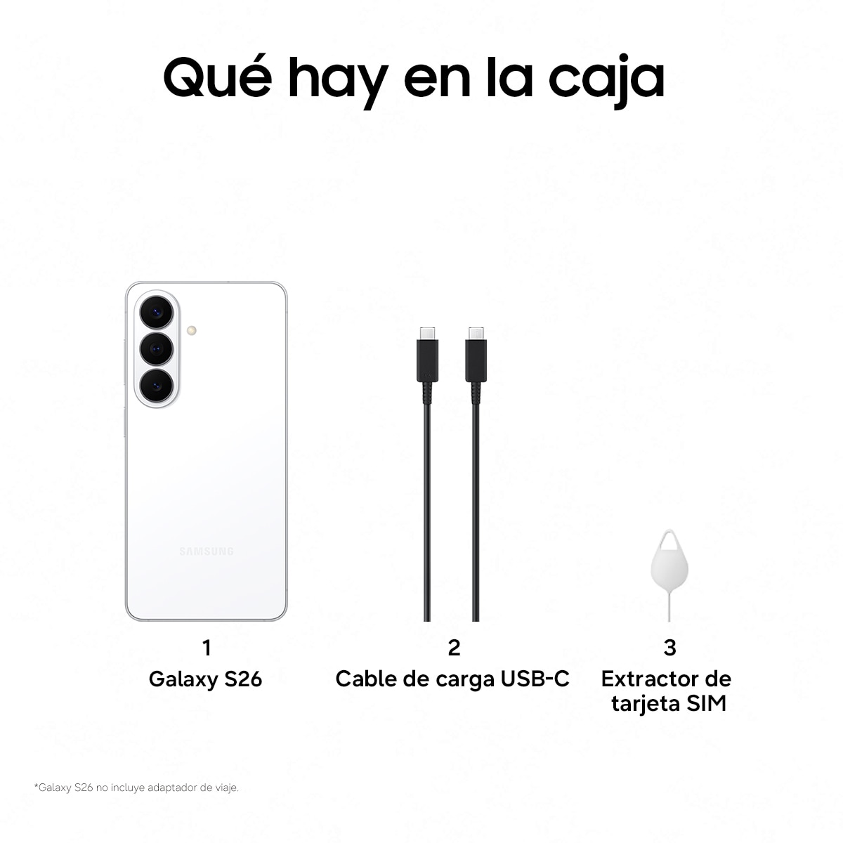Móvil Samsung Galaxy S26 6,3" Exynos 2600 - Blanco 256 GB + 12 GB RAM Blanco-6