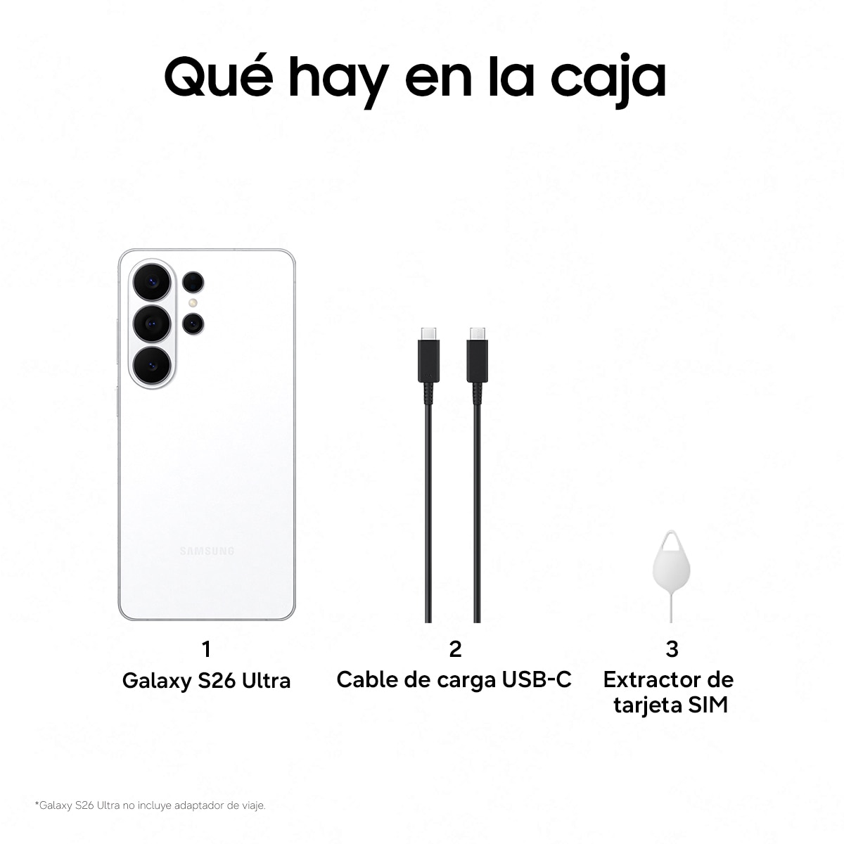 Móvil Samsung Galaxy S26 Ultra 6,9" Qualcomm Snapdragon 8 Elite Blanco-8