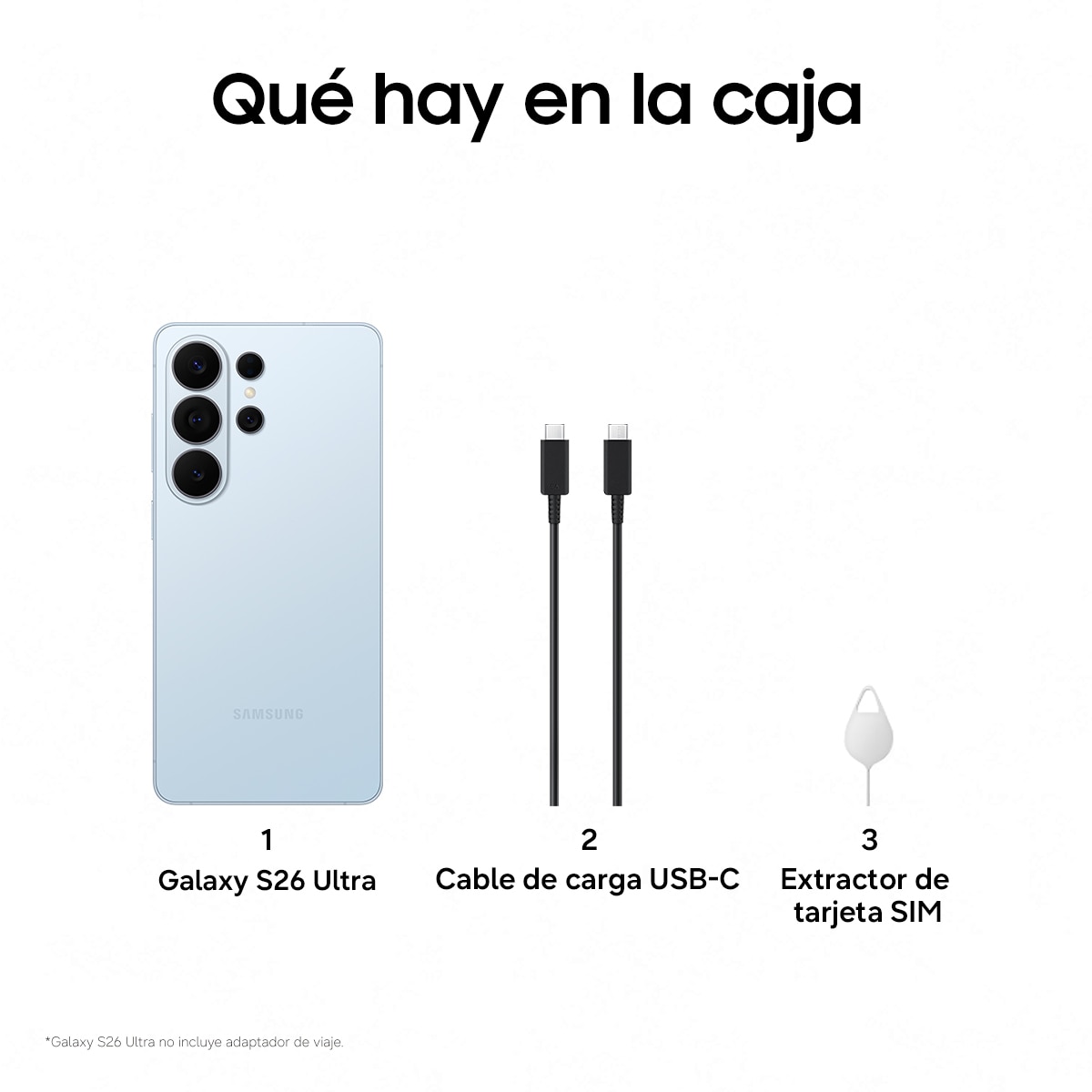 Móvil Samsung Galaxy S26 Ultra 6,9" Qualcomm Snapdragon 8 Elite Azul Cielo-8