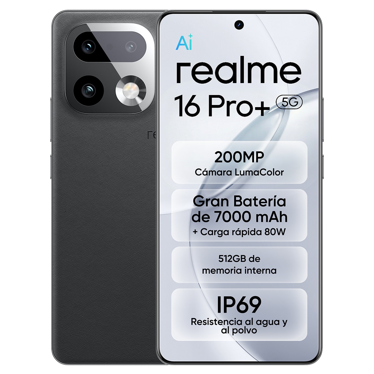 Imagen 0 de Realme 16 Pro+ 5G 12GB + 512 GB móvil libre