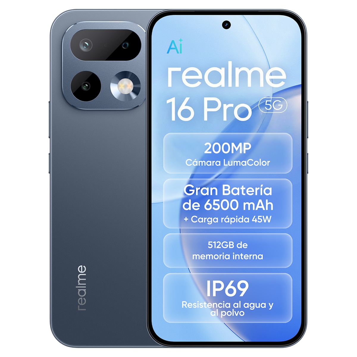Imagen 0 de Realme 16 Pro 5G 8GB + 512GB móvil libre