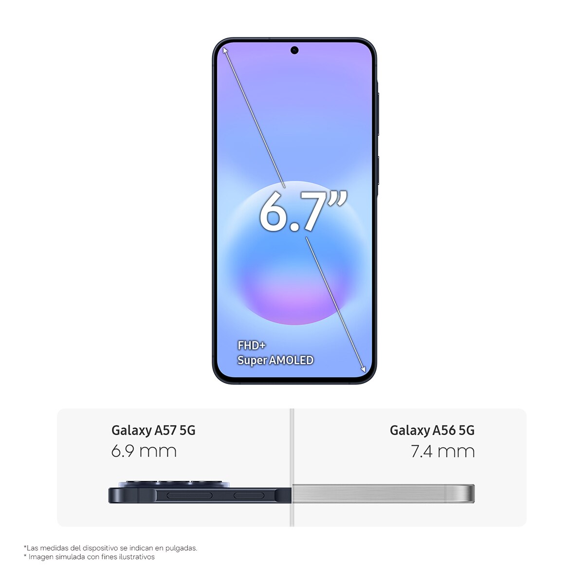 Samsung Galaxy A57 8GB + 128GB móvil libre Azul oscuro-9