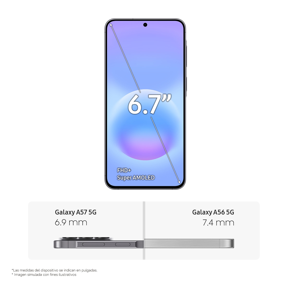 Móvil Samsung Galaxy A57 6,7" Exynos 1680 Gris-9