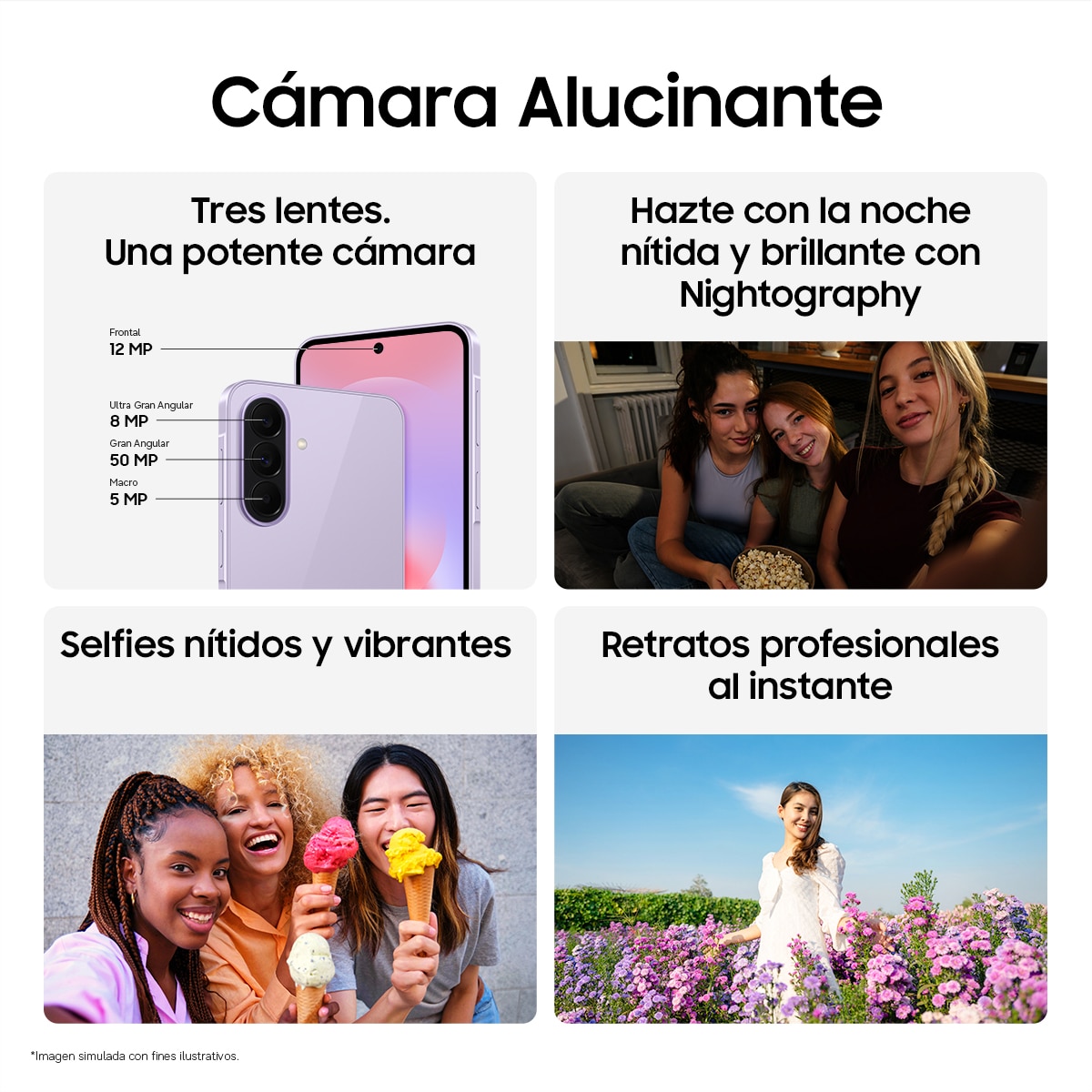 Móvil Samsung Galaxy A37 6,9" Exynos 1480 - Gris 128 GB + 6 GB RAM Gris-5