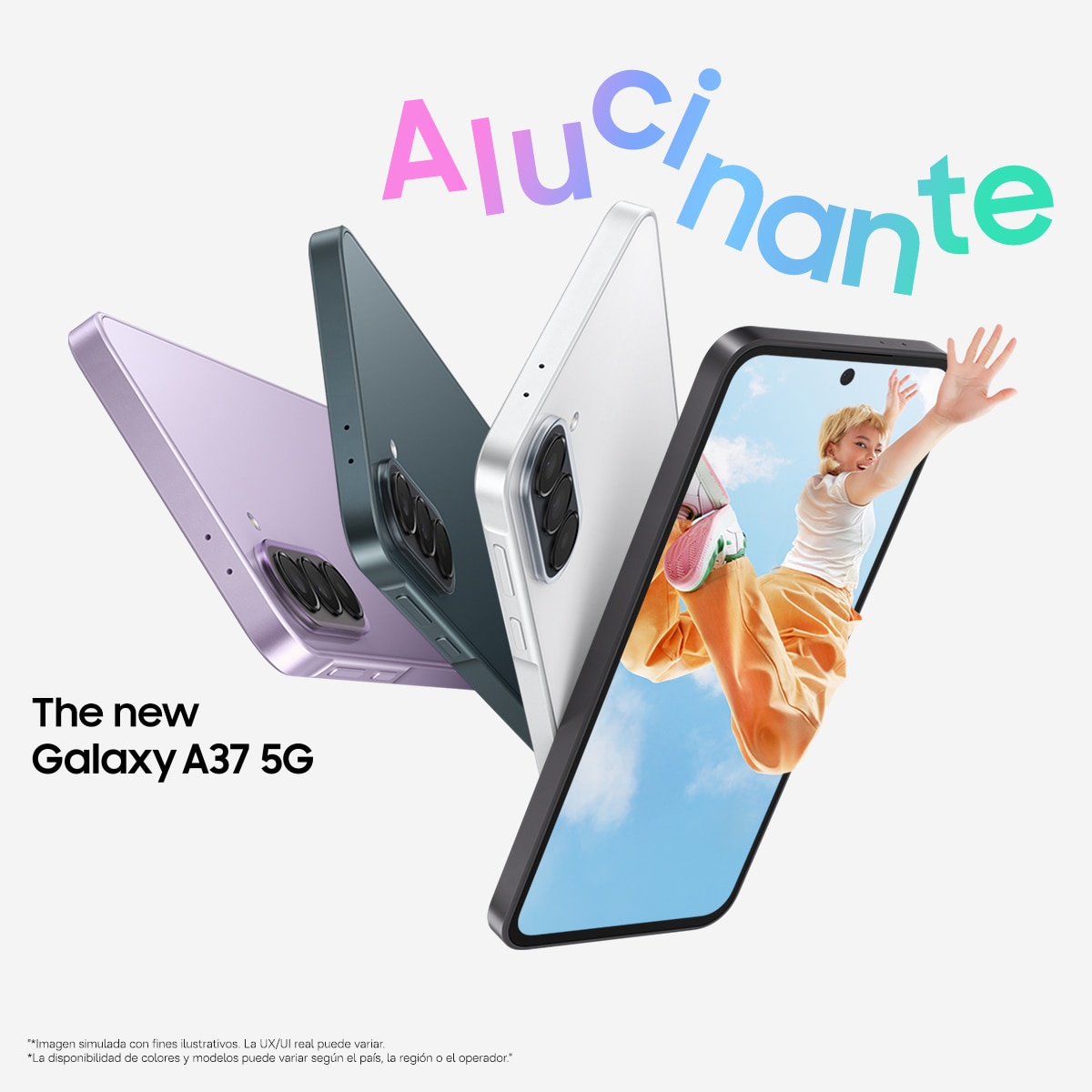 Móvil Samsung Galaxy A37 6,9" Exynos 1480 - Gris 256 GB + 8 GB RAM Gris-3