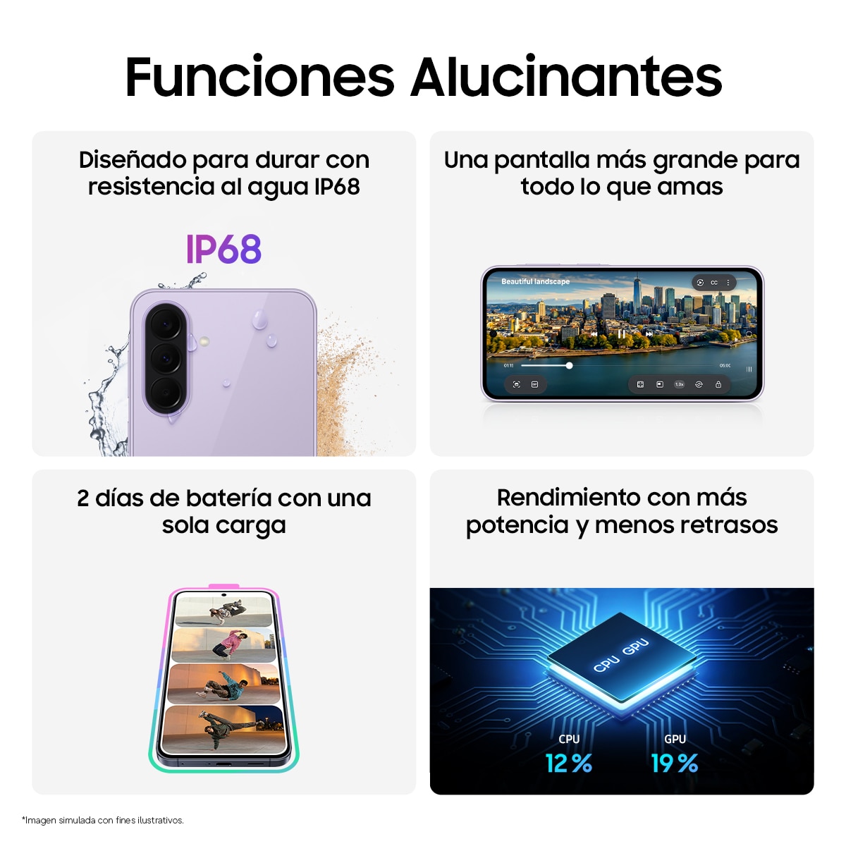 Móvil Samsung Galaxy A37 6,9" Exynos 1480 - Gris 256 GB + 8 GB RAM Gris-6