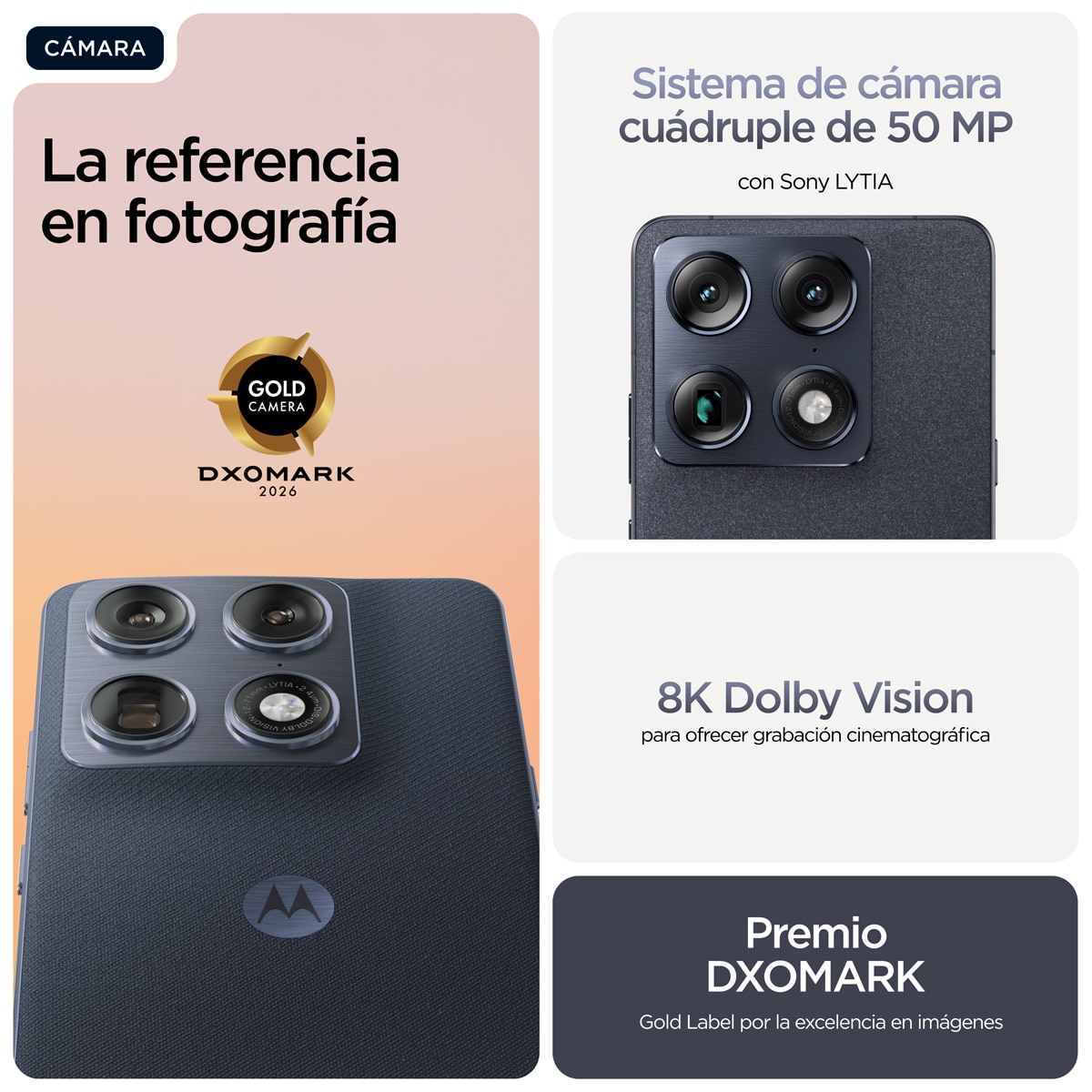 Motorola Signature 16 GB + 512 GB móvil libre Pantone Carbon-8