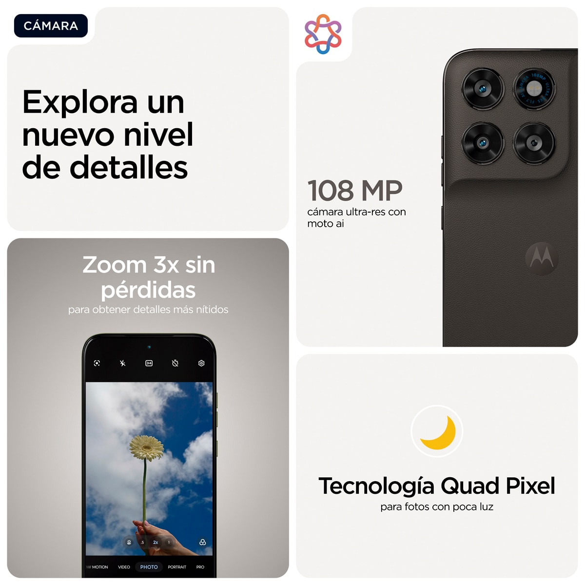 Motorola moto g77 5G 8GB + 256 GB móvil libre Pantone Black Olive-4