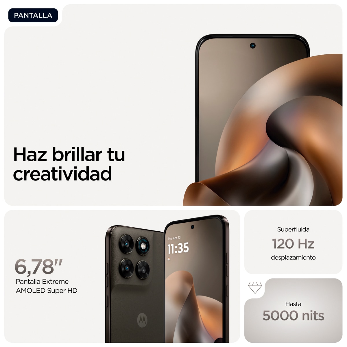 Motorola moto g77 5G 8GB + 256 GB móvil libre Pantone Black Olive-5