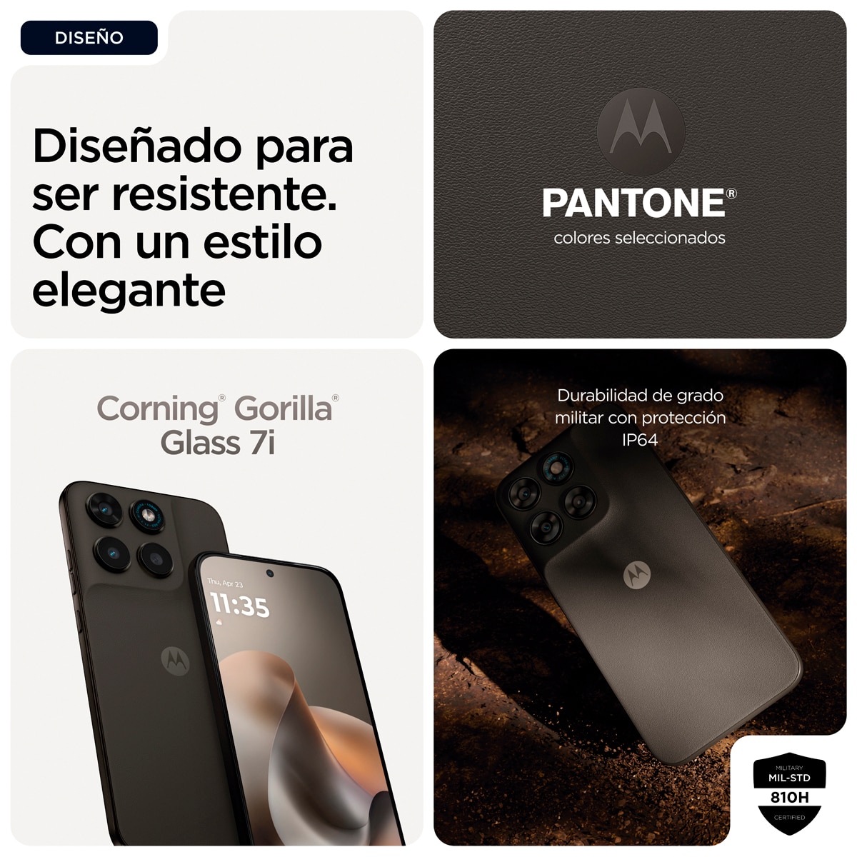 Motorola moto g77 5G 8GB + 256 GB móvil libre Pantone Black Olive-6