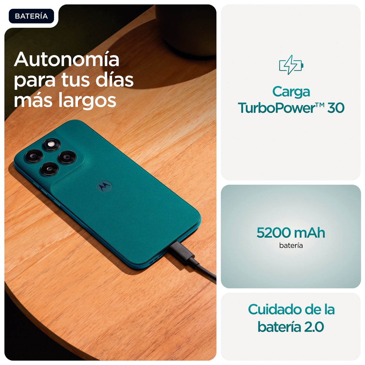 Móvil Motorola moto g77 5G 6,78" MediaTek Dimensity 6400 - Pantone Shaded Spruce 256 GB + 8 GB RAM Pantone Shaded Spruce-8