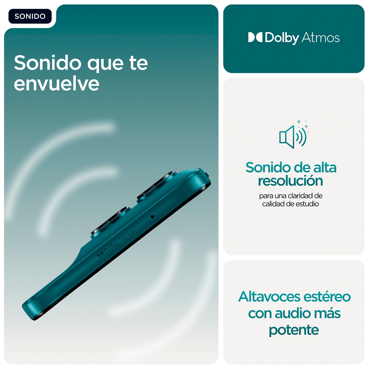Móvil Motorola moto g77 5G 6,78" MediaTek Dimensity 6400 - Pantone Shaded Spruce 256 GB + 8 GB RAM Pantone Shaded Spruce-9