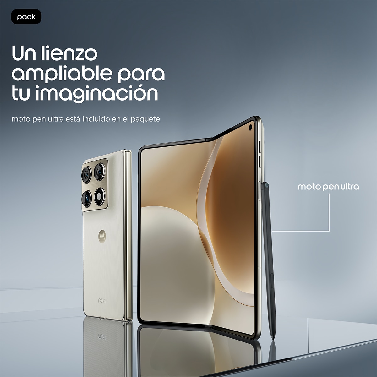 Motorola moto Razr Fold 16GB + 512GB móvil libre Lily white-6