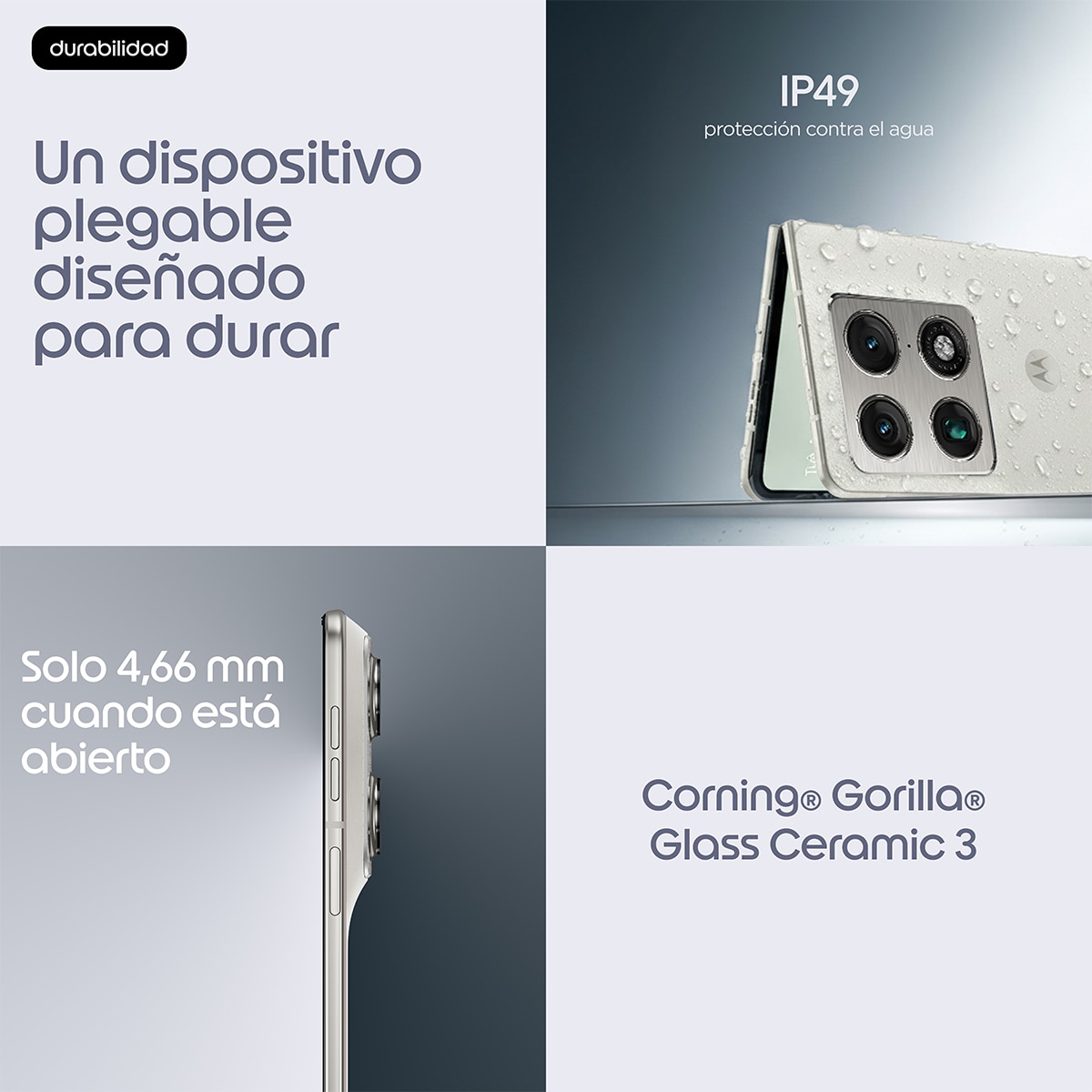 Motorola moto Razr Fold 16GB + 512GB móvil libre Lily white-9